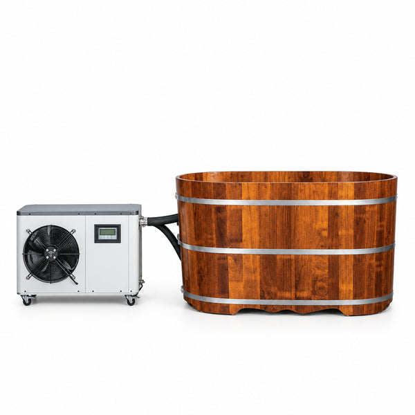 Indoor Cold Plunge Tub Built for Home Recovery, 1.3 HP Chiller, WiFi Control, Ozone Sanitation, 37-104°F
